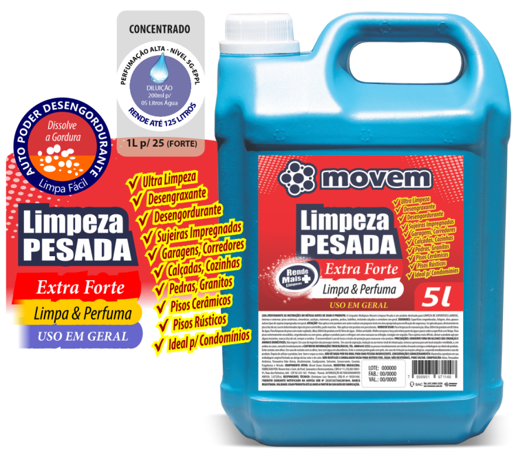 1047 - Limpador Limpeza Pesada Extra Forte Super Perfumado Movem 05 Litros - PNG