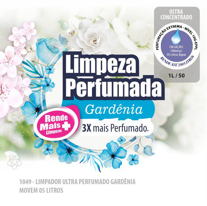 1049-PP-Q1 - Limpador Perfumado Gardenia Movem 05 Litros
