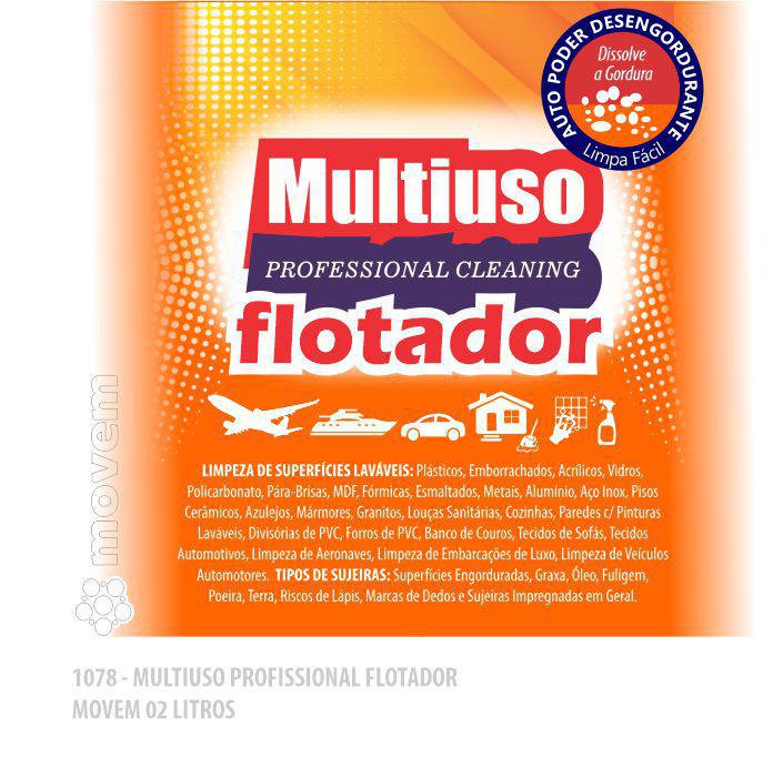 1079-PP-Q1 - Flotador Multiuso Professional Cleaning Movem 05 Litros