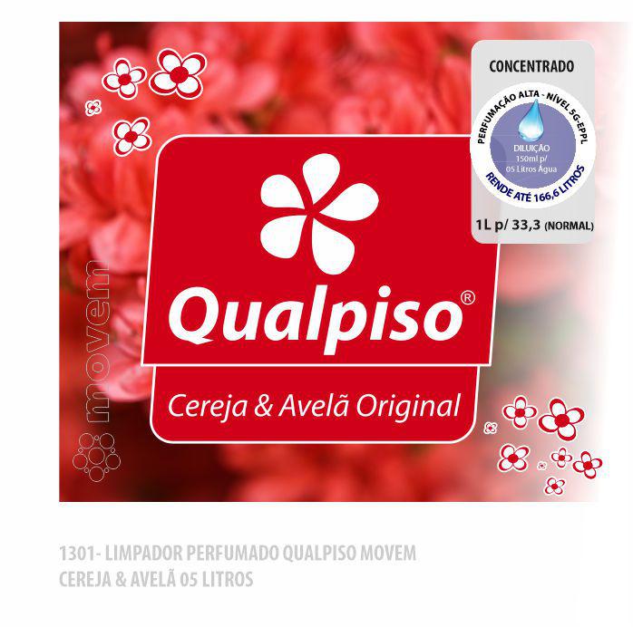 1301-PP-Q1 - Limpador Perfumado Qualpiso Movem - Cereja e Avelã