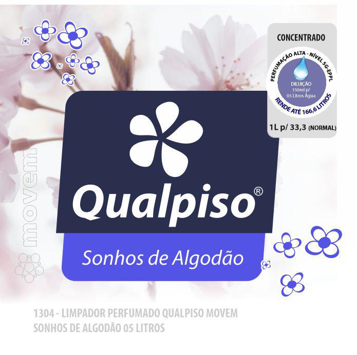 1304-PP-Q1 - Limpador Perfumado Qualpiso Movem - Sonhos de Algodão
