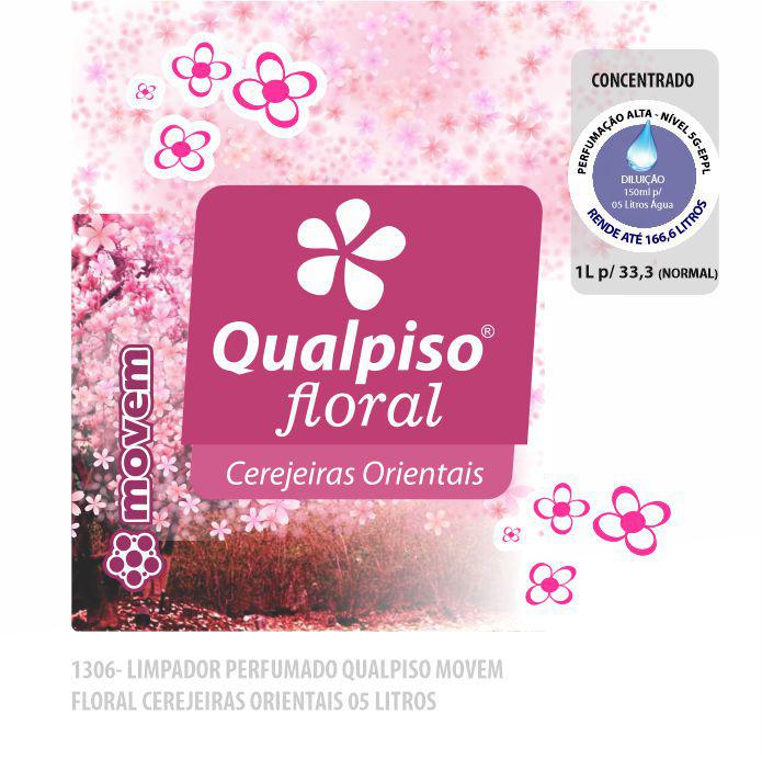 1306-PP-Q1 - Limpador Perfumado Qualpiso Movem - Cerejeiras Orientais