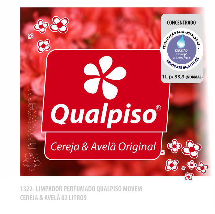 1322-PP-Q1 - Limpador Perfumado Qualpiso Movem - Cereja e Avelã