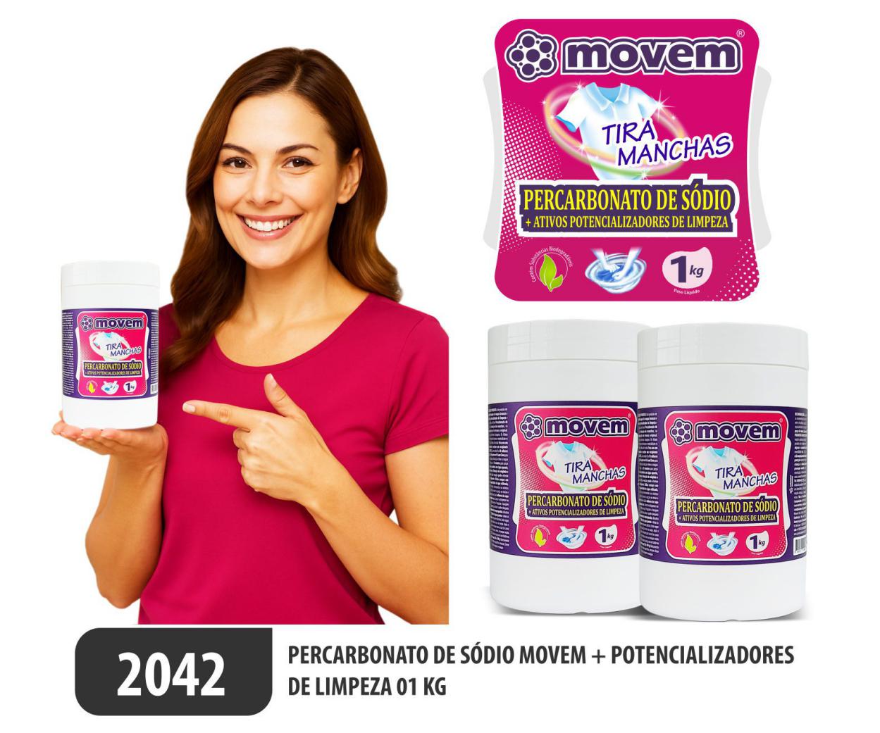 Percarbonato de Sódio Movem – Potencializado para uma limpeza imbatível!